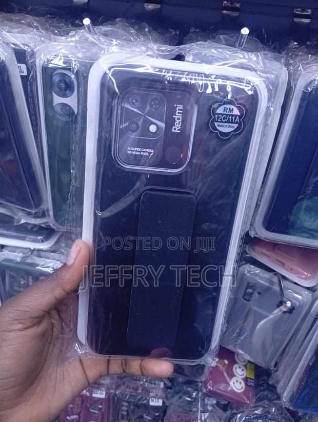 Redmi 10c/11a Silicone Kickstand Protective Phone Case