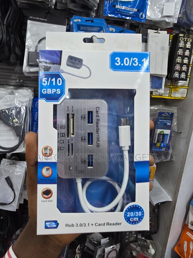 USB 3.1 Hub With SD Micro SD Card Reader for Laptop PC - main view