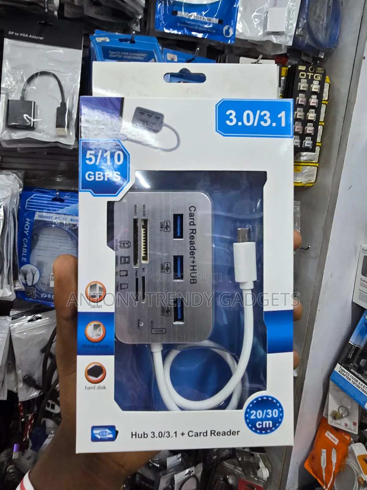 USB 3.1 Hub With SD Micro SD Card Reader for Laptop PC