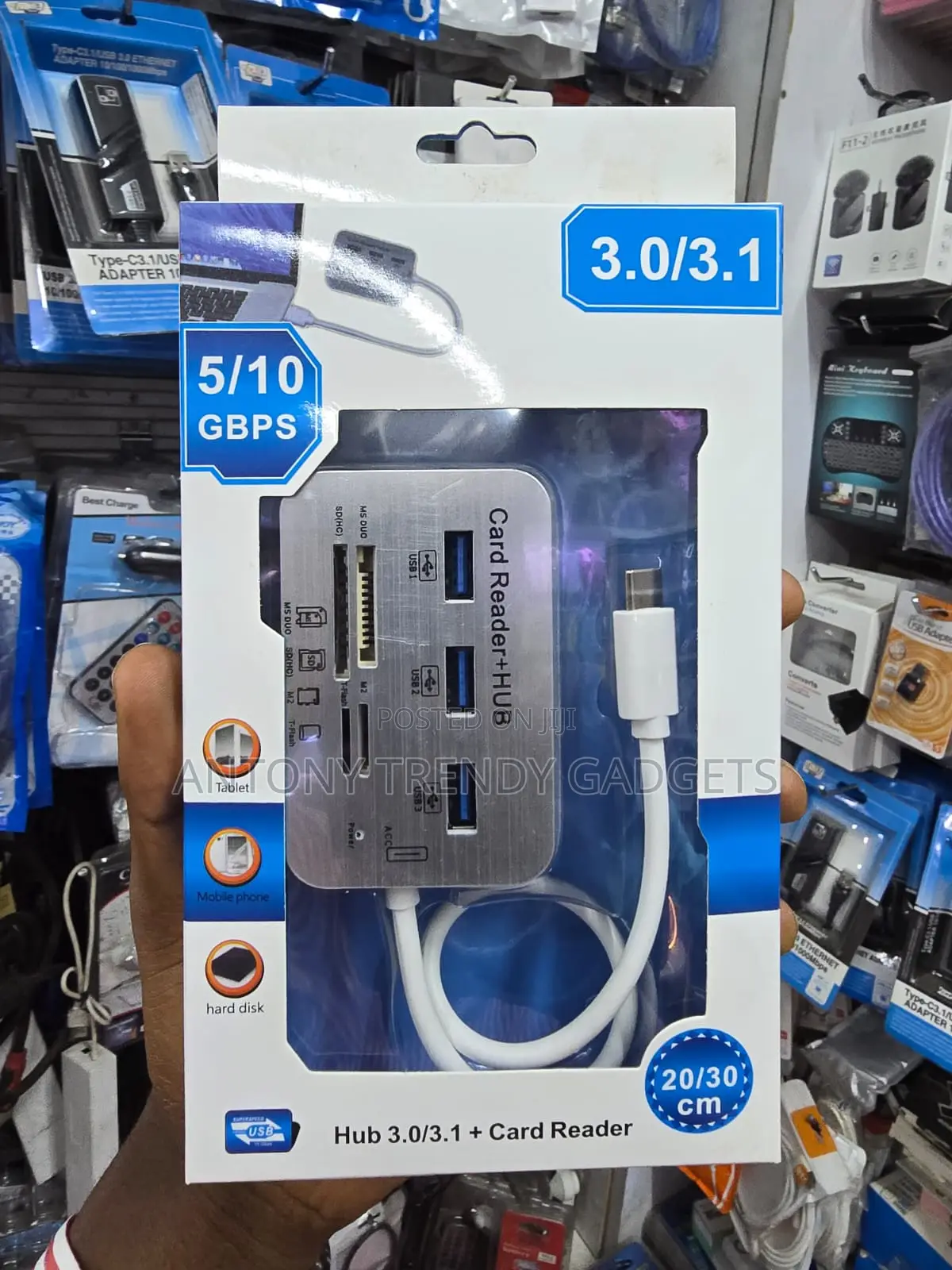 SL-NET USB 3.0 Hub 3 Port With Multi Memory Card Reader