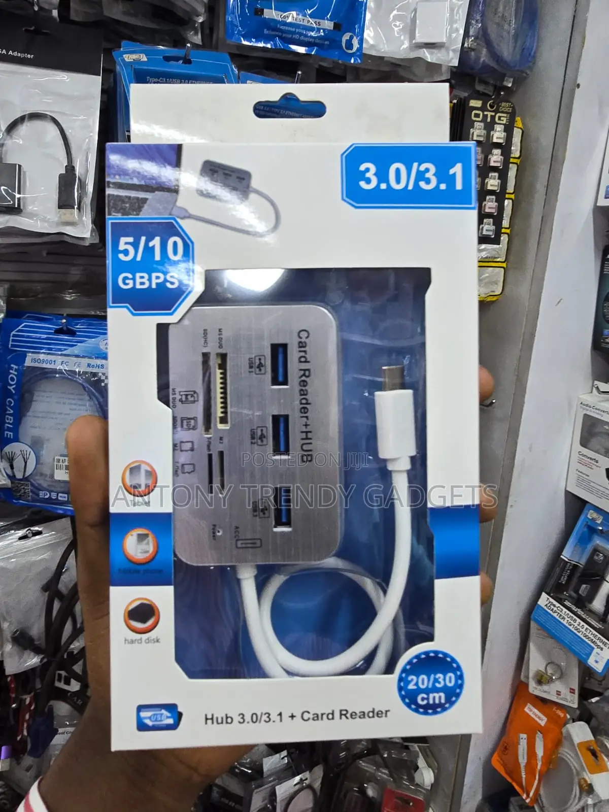 SL-NET USB 3.0 Hub 3 Port With Multi Memory Card Reader