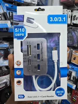 USB Hub 3.0 Card Reader for SD TF MS Duo Laptop Tablet