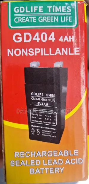 GdLife Times Rechargeable Ups Battery 4ah 4volts