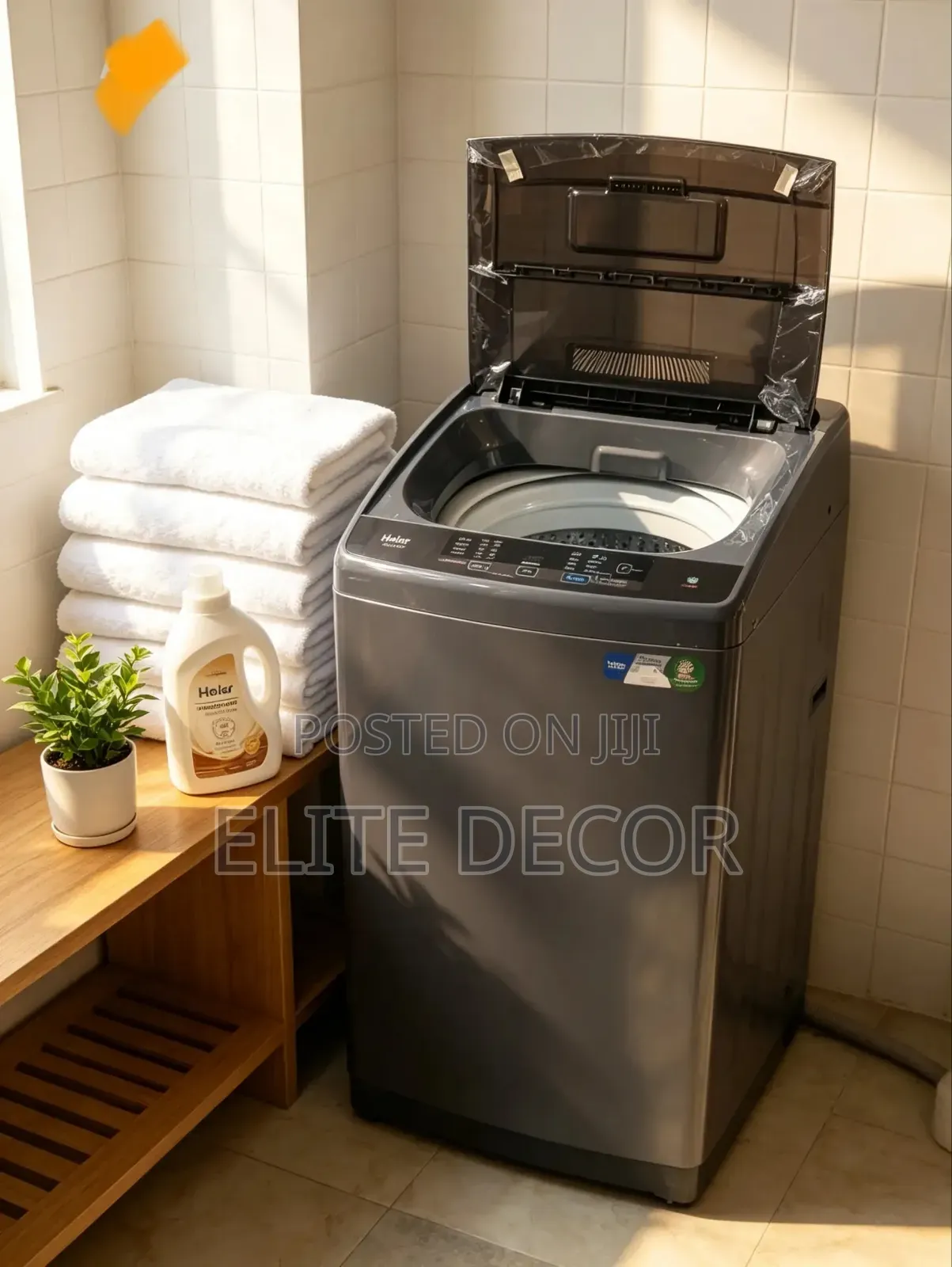 Haier 8KG Full Automatic Top Loader Washing Machine – Inverter Motor