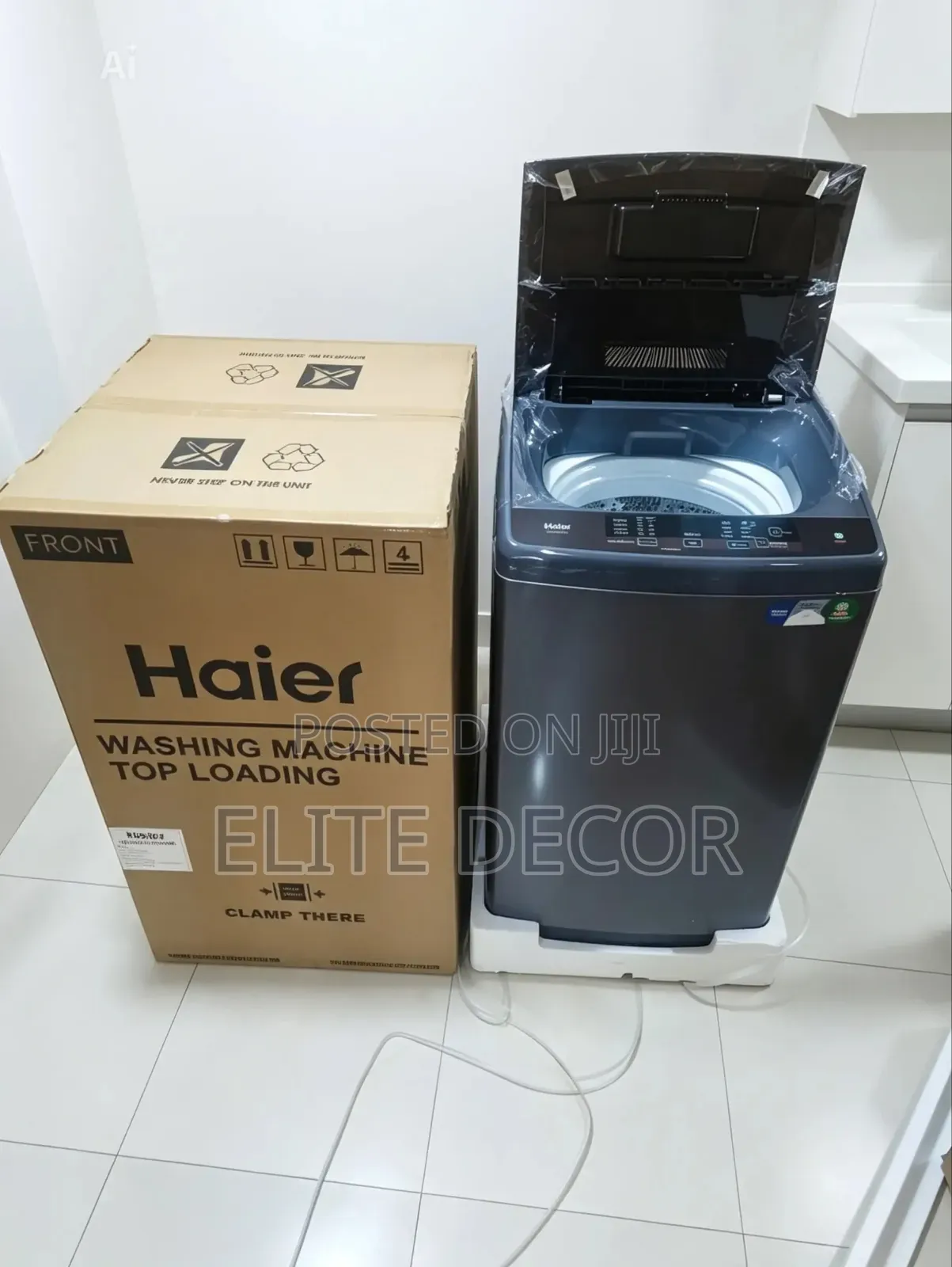 Haier 8KG Full Automatic Top Loader Washing Machine – Inverter Motor