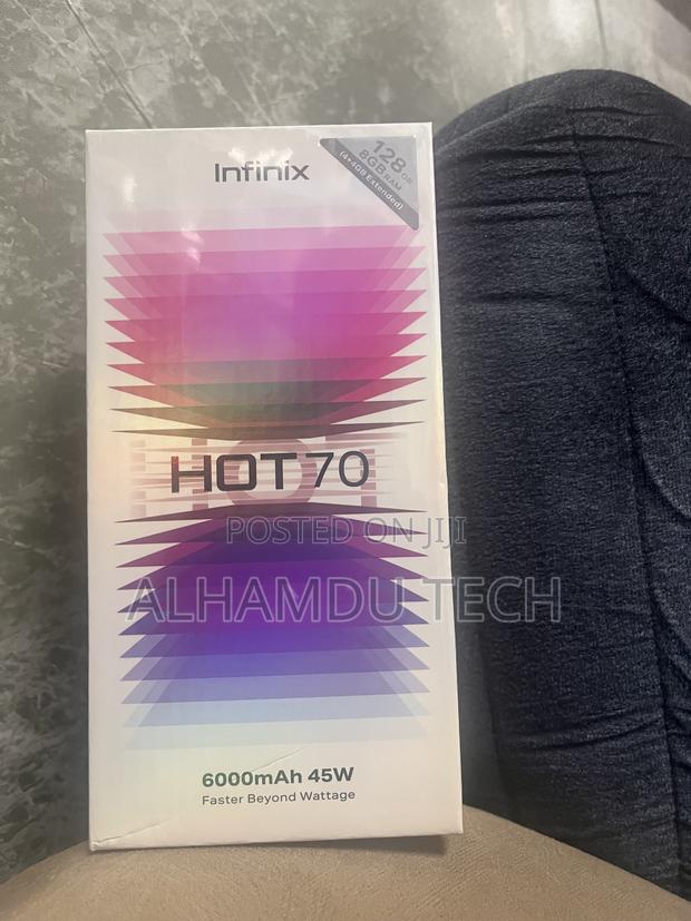 New Infinix Hot 70 128 GB Black