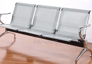 Non-Padded 3-Link Waiting Bench/Silver Waiting Bench