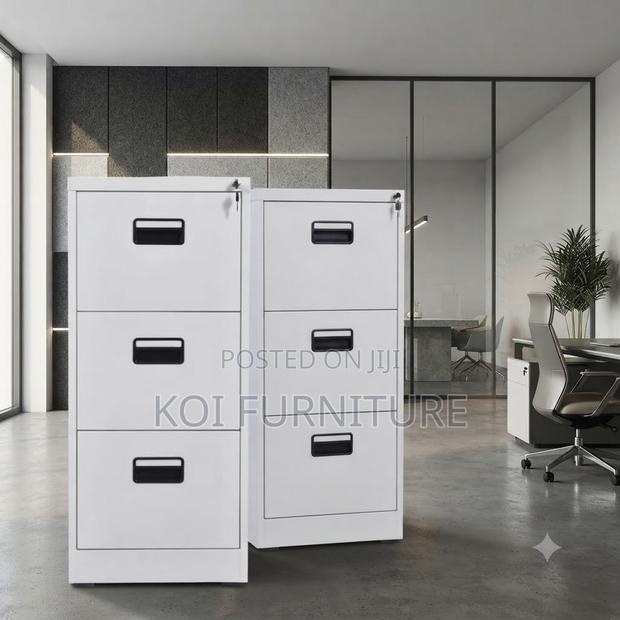 Office Workstation; Three Drawers Steel Office Tailored Cabinet - main view