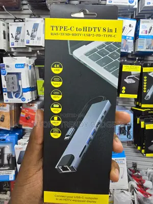 USB-C Hub 8 in 1 for MacBook Laptop Tablet Phone