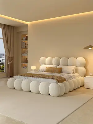 Luna Bubble Upholstered Bed 5x6