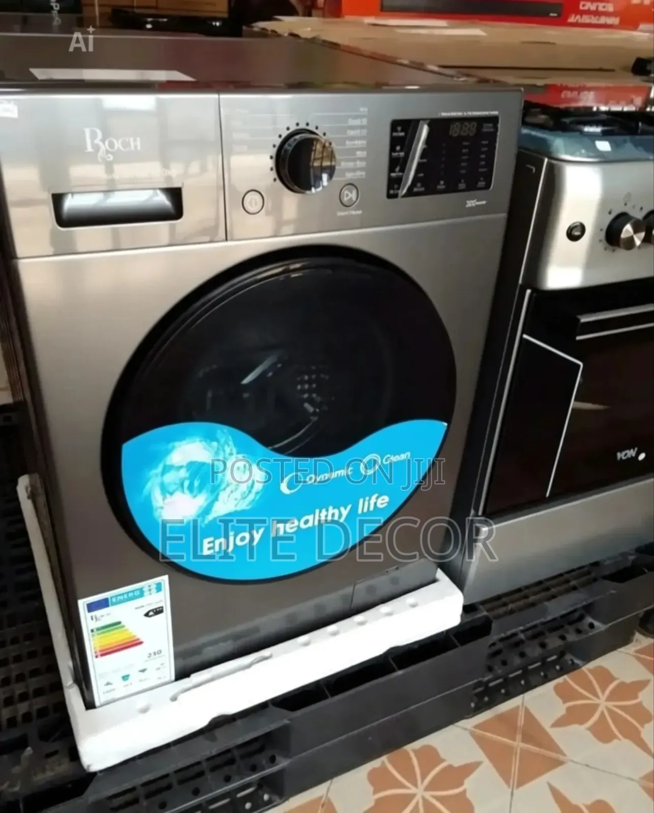 ROCH 10kg/7kg Fully Automatic Front Load Washer Dryer – RWDR-10D7-L(S)