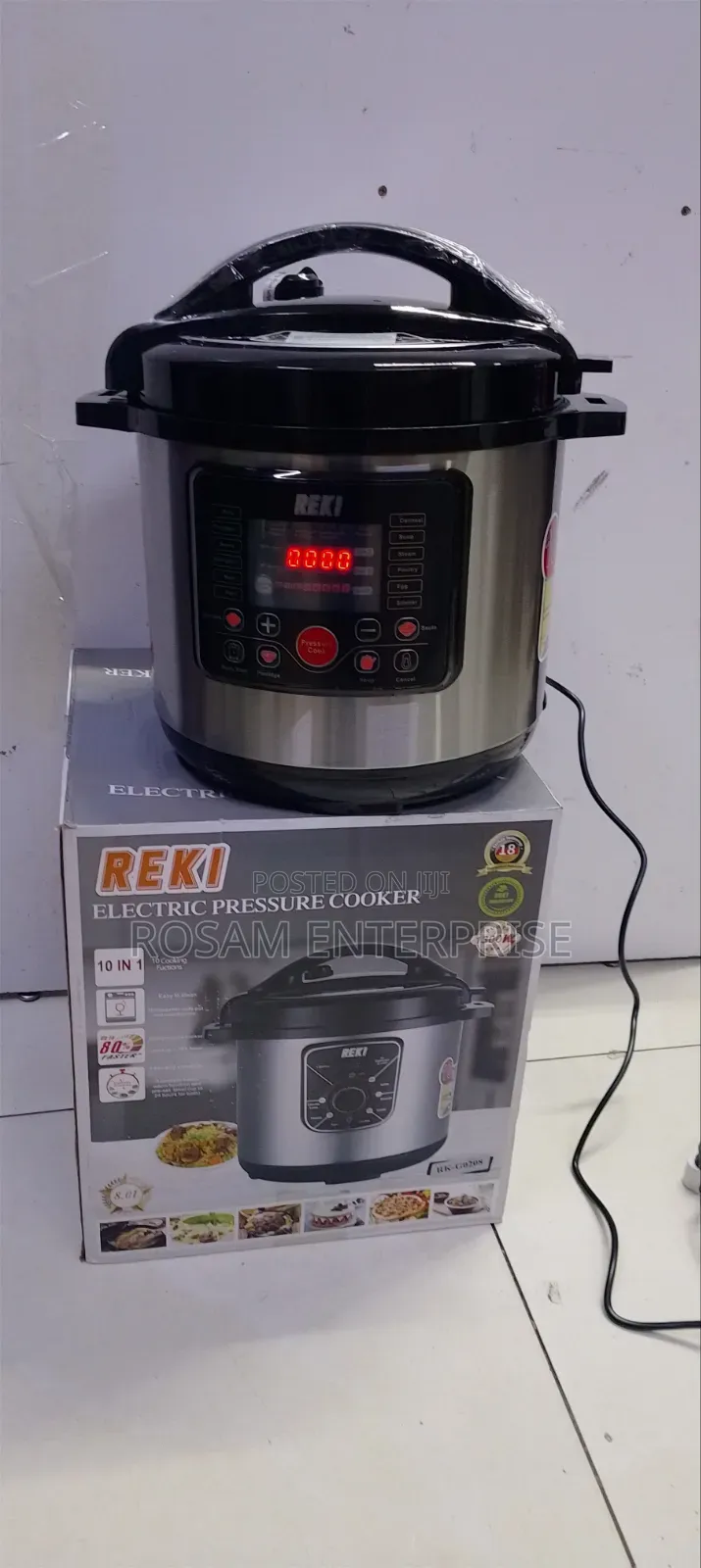 Reki 8L Electric Pressure Cooker