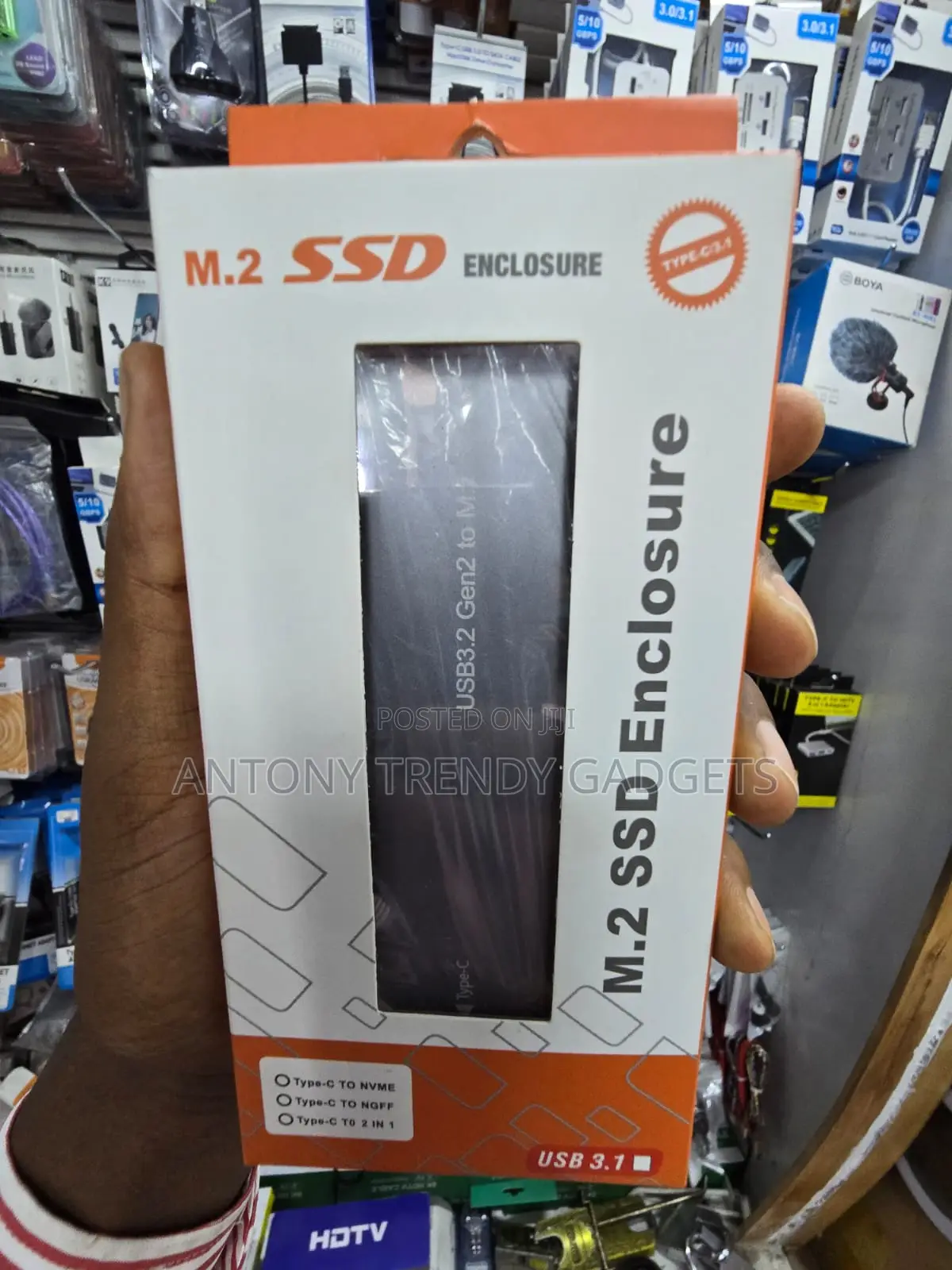 M.2 SSD External Enclosure NVMe NGFF USB-C 10Gbps