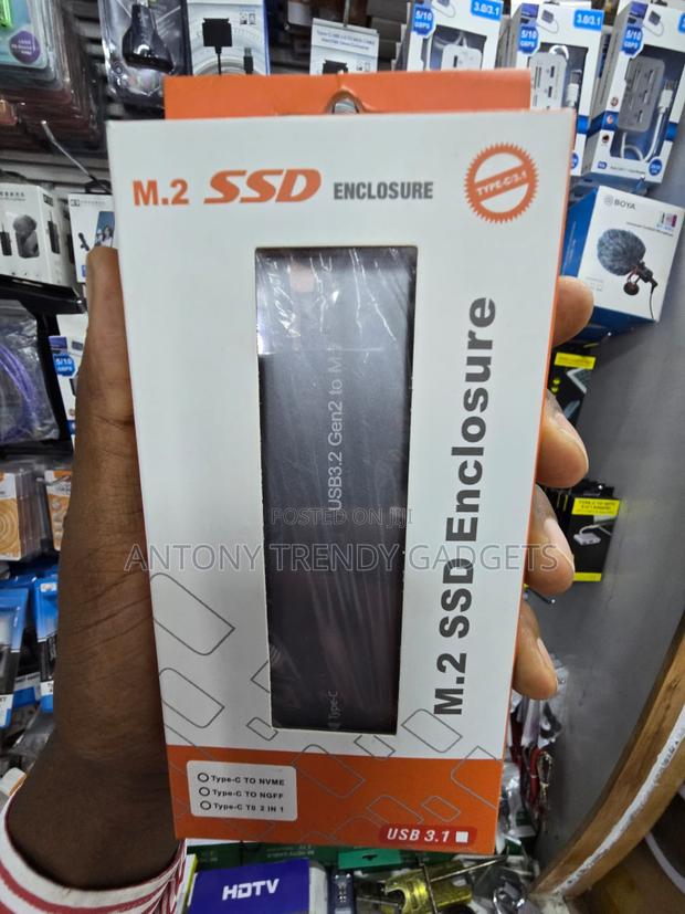 M.2 SSD External Enclosure NVMe NGFF USB-C 10Gbps - thumbnail 2