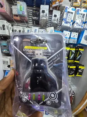 External USB Audio Sound Card With Mic Headphone Jack