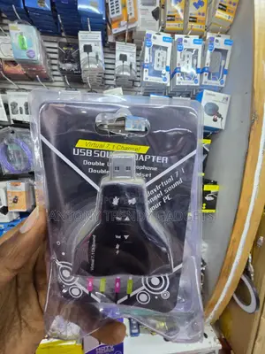 USB Virtual 7.1 Audio Adapter for Gaming Video Calls