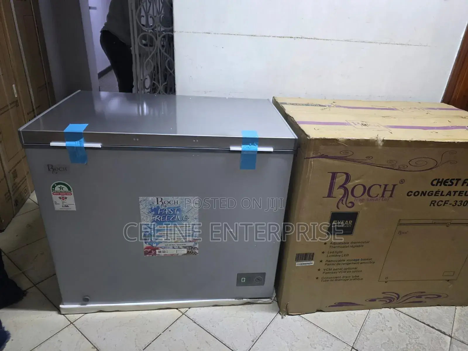 Roch Deep Chest Freezer RCF-330-K-B