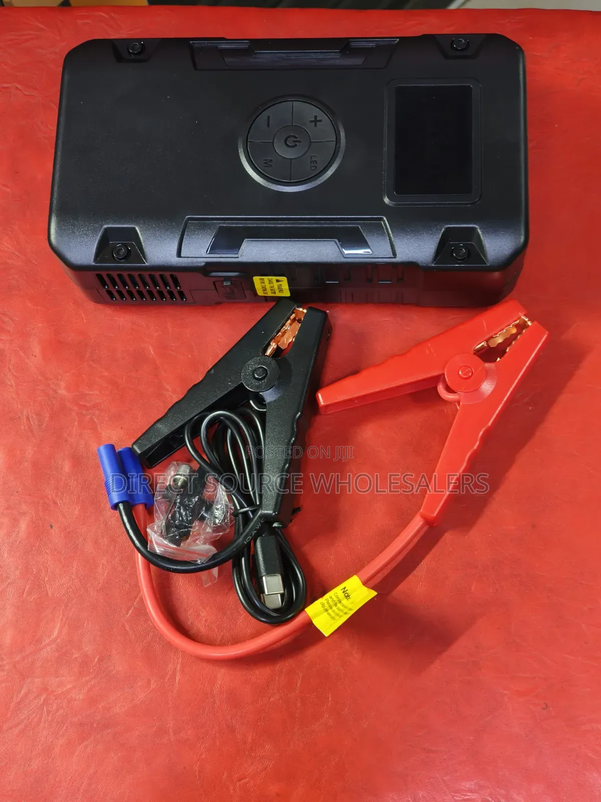 Portable Car Jump Starter With Tyre Inflator LED Light