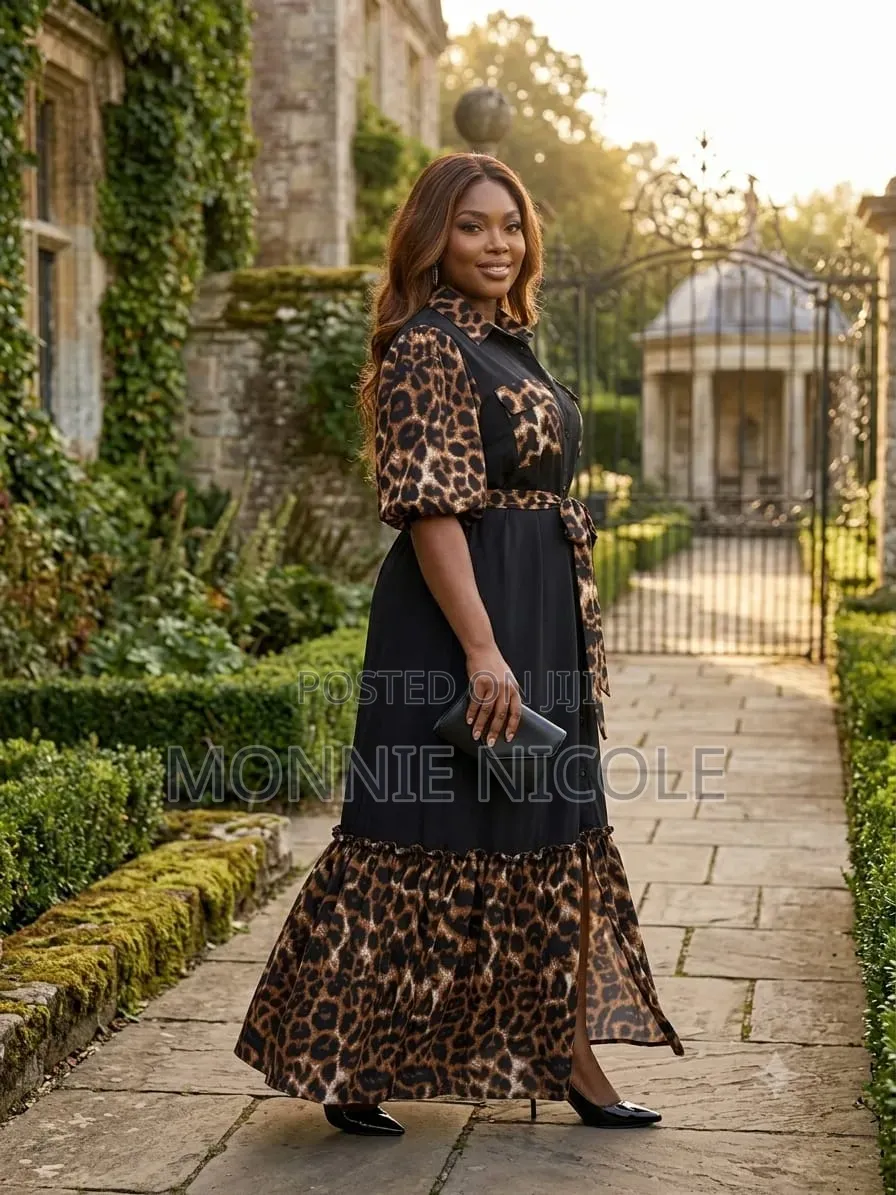 Stylish Trendy Animal Print Maxi Dress