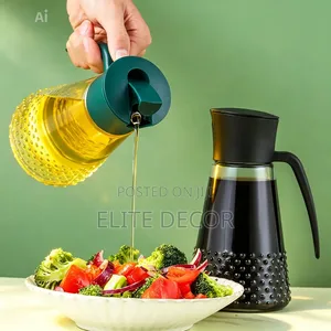 630ml Glass Oil Dispenser Jar – Elegant Kitchen Oil Bottle