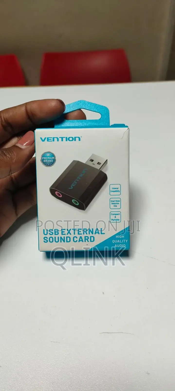 Vention USB External Sound Card Black Metal Type (CTIA)
