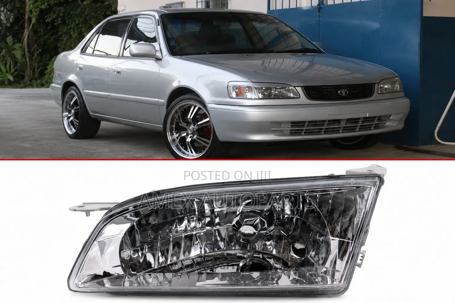 Head Lamp Unit Toyota Corolla Ae110 Ae111 98 Crystal Clear