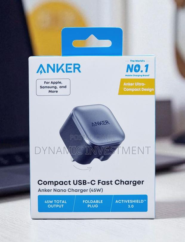 Anker Nano 45W USB C Fast Charging Foldable Phone Charger Adapter