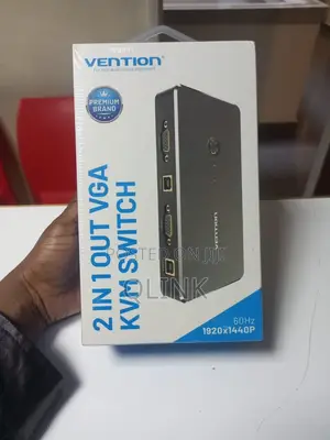 Vention 2 in 1 Out VGA KVM Switch Black Metal Type