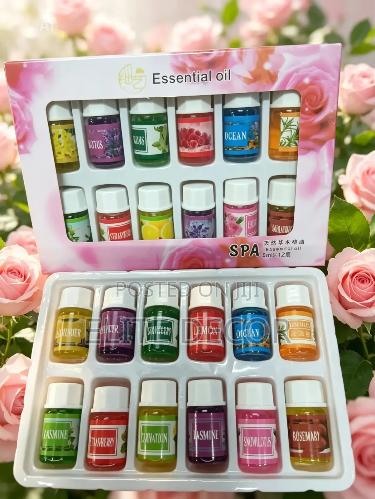 12-Piece Essential Oil Gift Set – Humidifier (150ml Total)