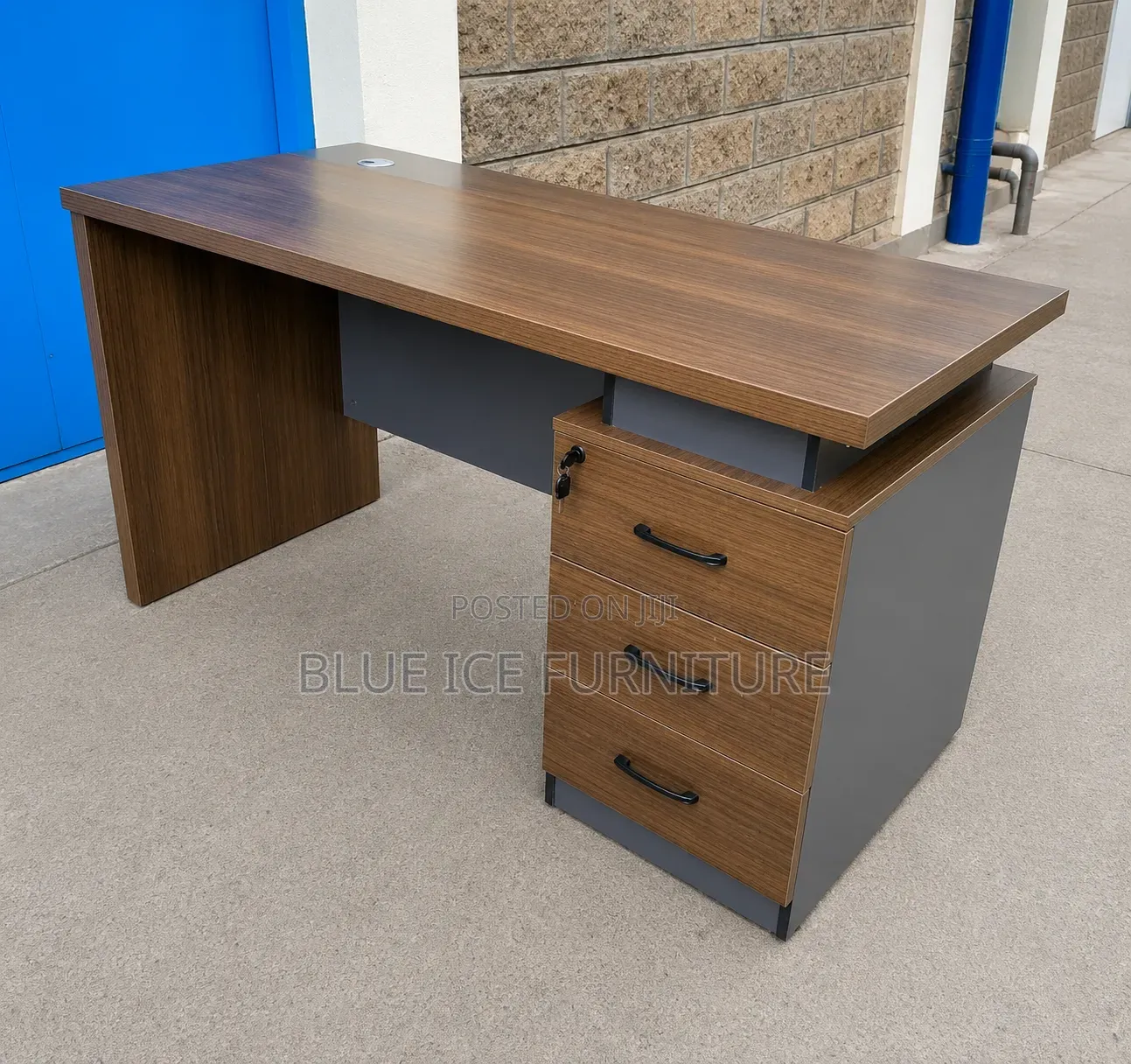 Modern Imported Executive Desk With Storage