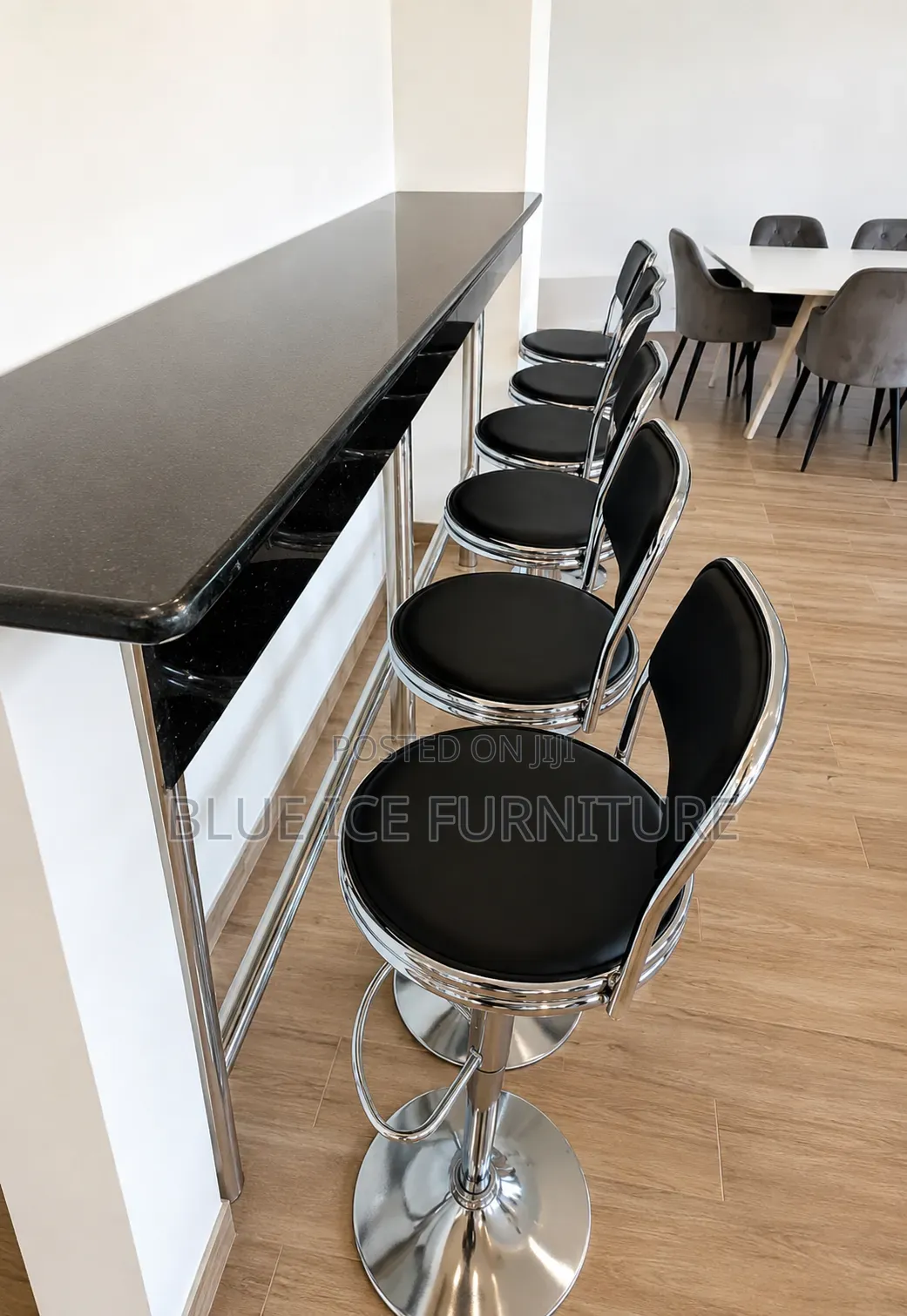Modern Swivel Leather Stool
