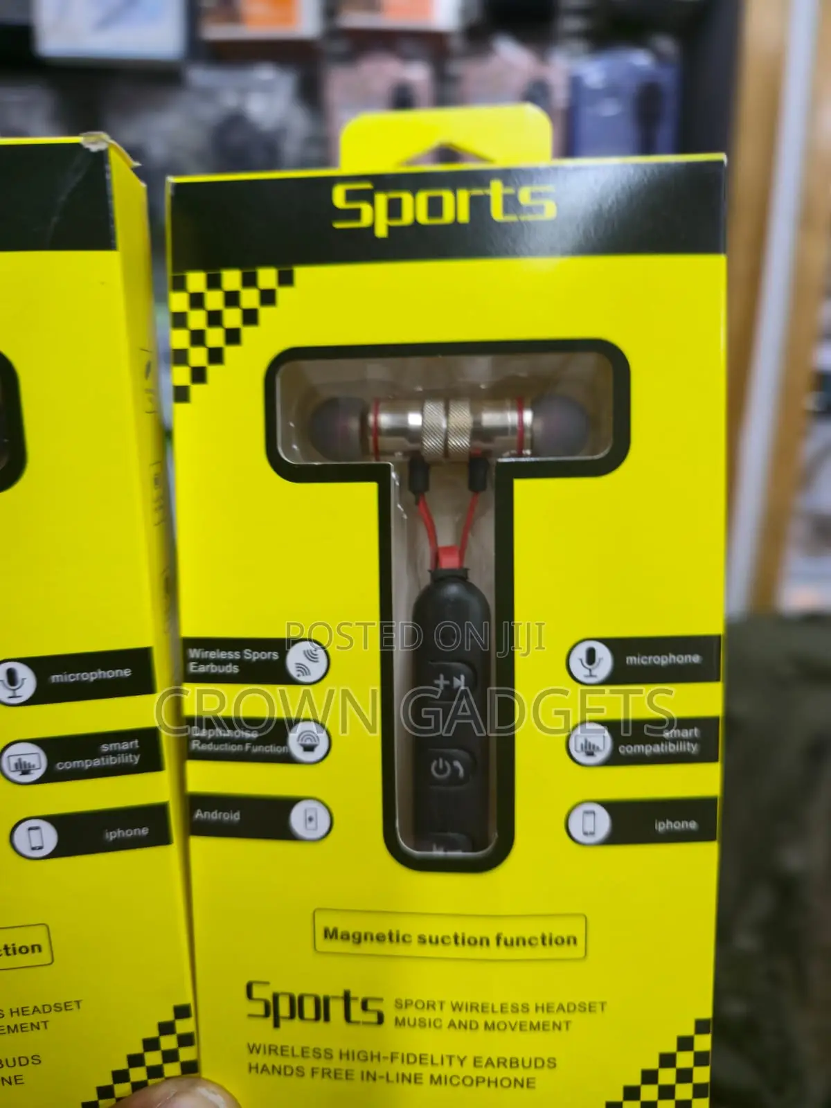 Wireless Sports Bluetooth Headset Noise Reduction Earphones