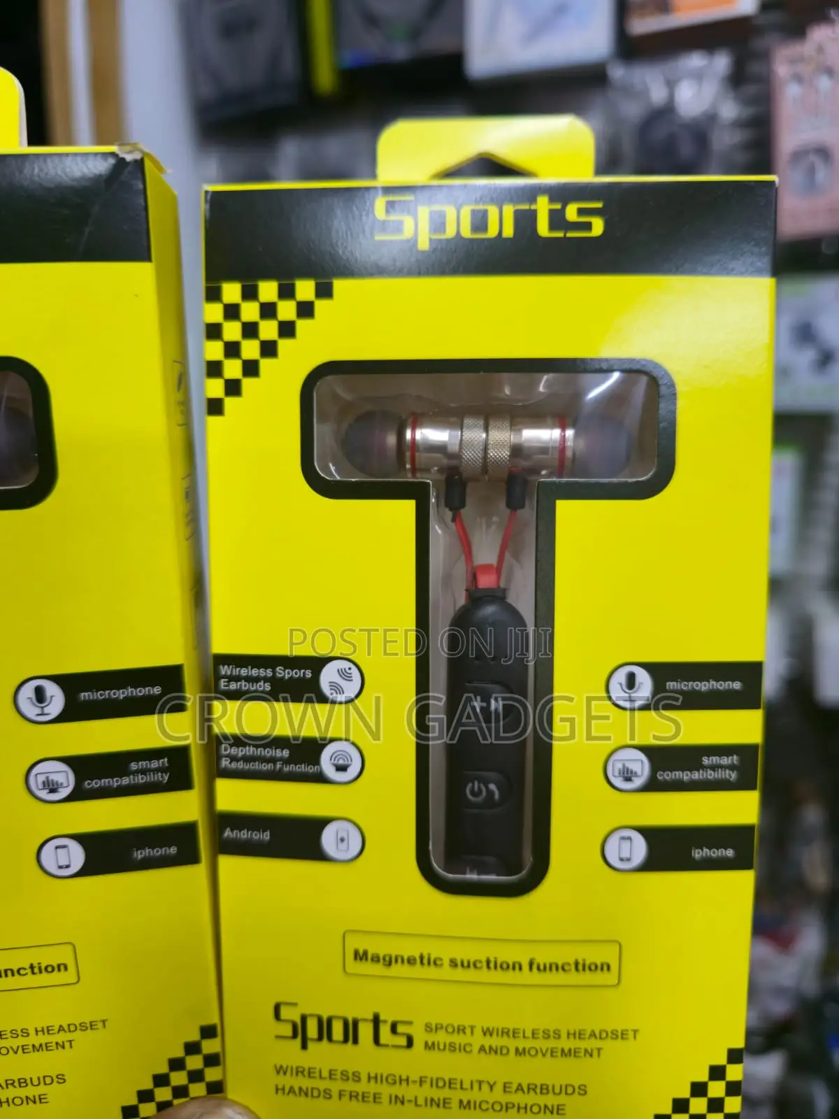 Wireless Sports Bluetooth Headset Noise Reduction Earphones