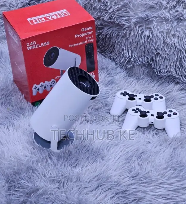 Gaming Projector With Controllers HY300 Android 13 Portable Projector