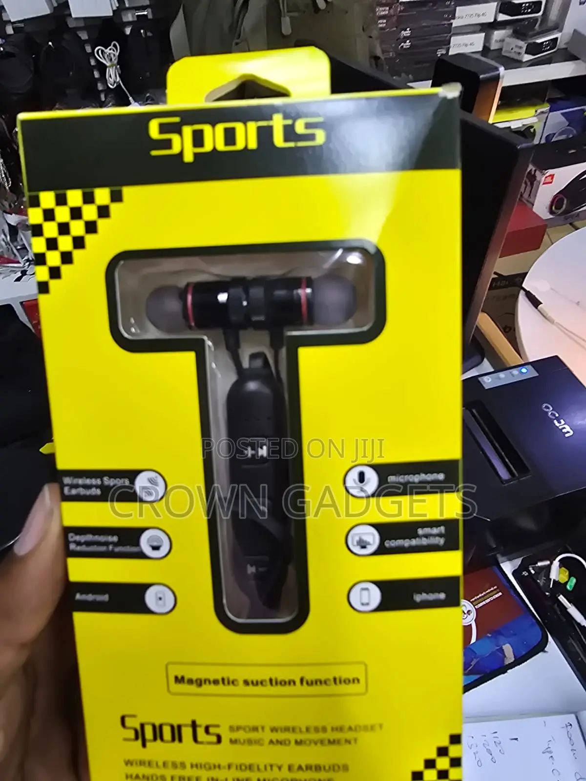 Bluetooth Sports Headset Hi-Fi Earphones Magnetic Earbuds