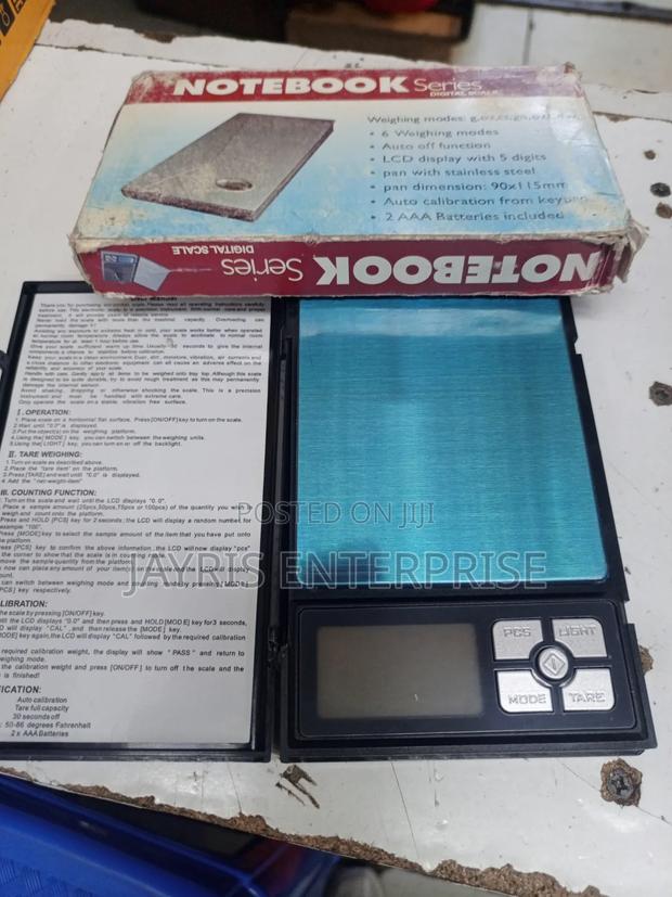 Digitalized Notebook Pocket Scale - main view