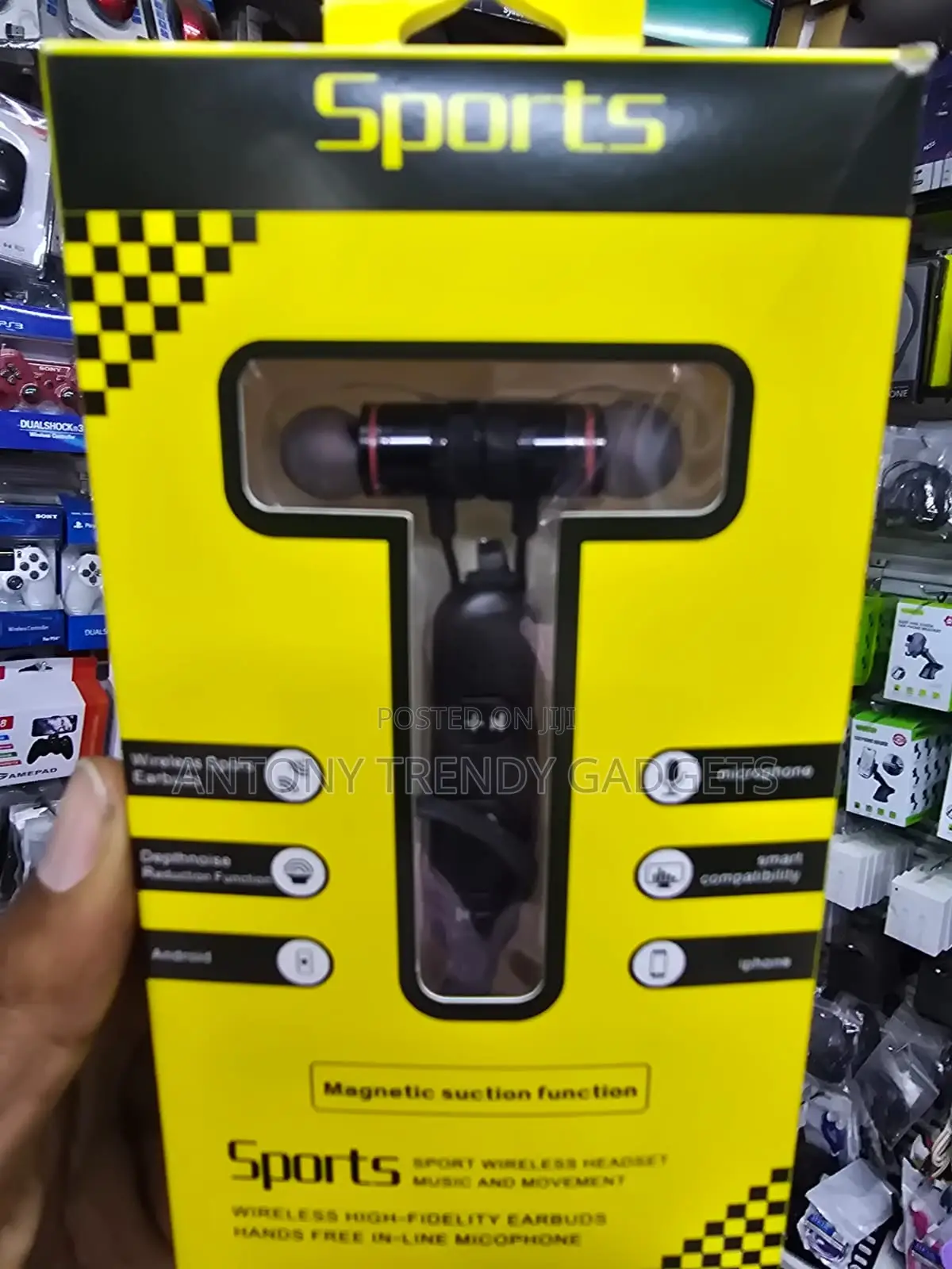 Bluetooth Sports Earbuds Hands-Free Headset With Deep Bass