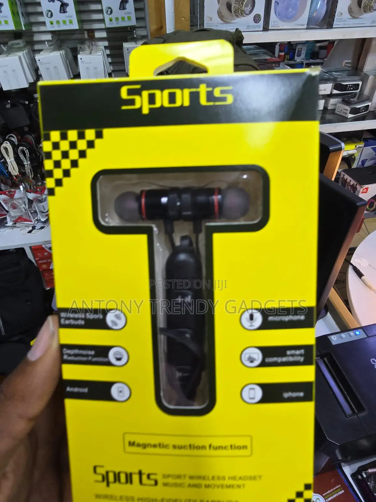 Bluetooth Sports Earbuds Hands-Free Headset With Deep Bass
