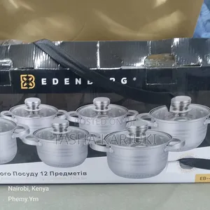 *12pc Edenburg Stainless Steel Cookware*