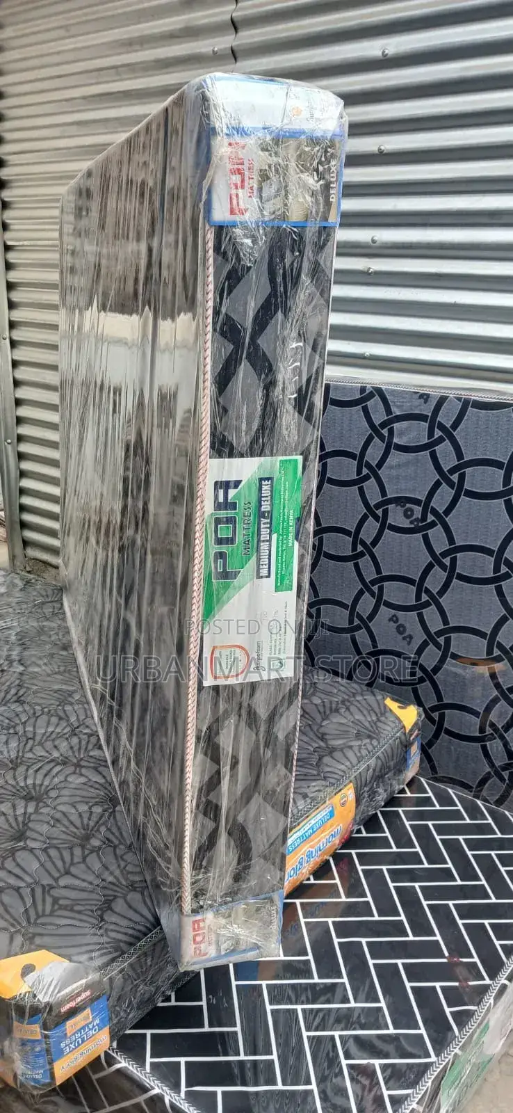 Jumbo Poa Foam Mattress 4x6 6 Inch Plain