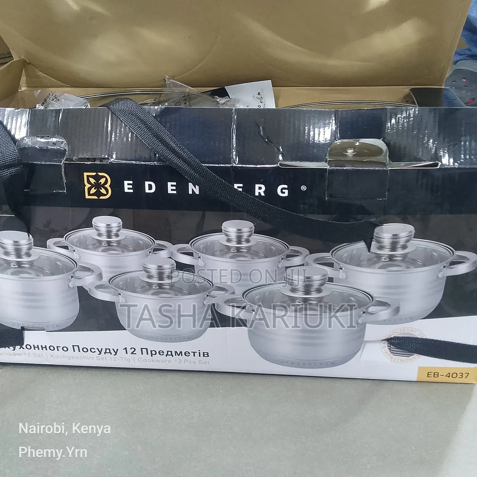 Edenburg 12pcs Stainless Steel _Original