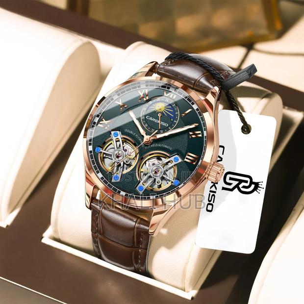 Caresiko Water Resistant Double Tourbillion Automatic C123