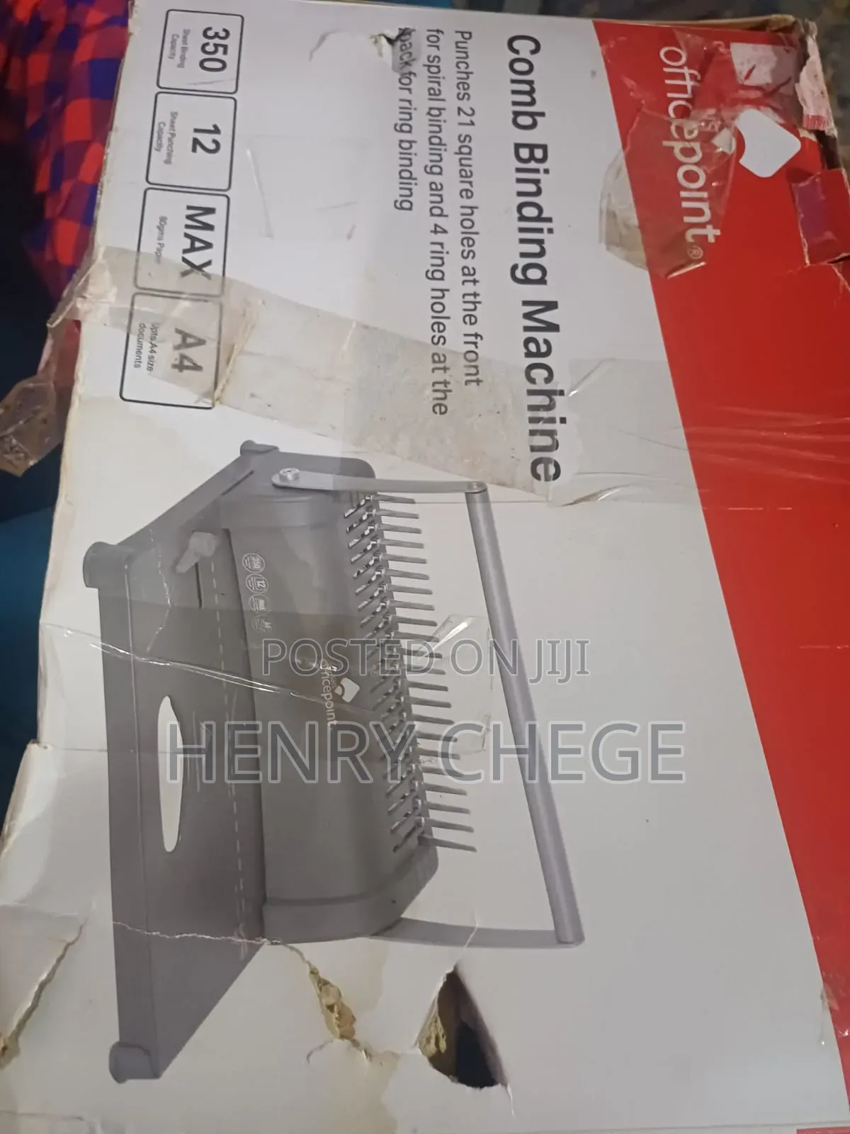 Office Point Binding Machine A4