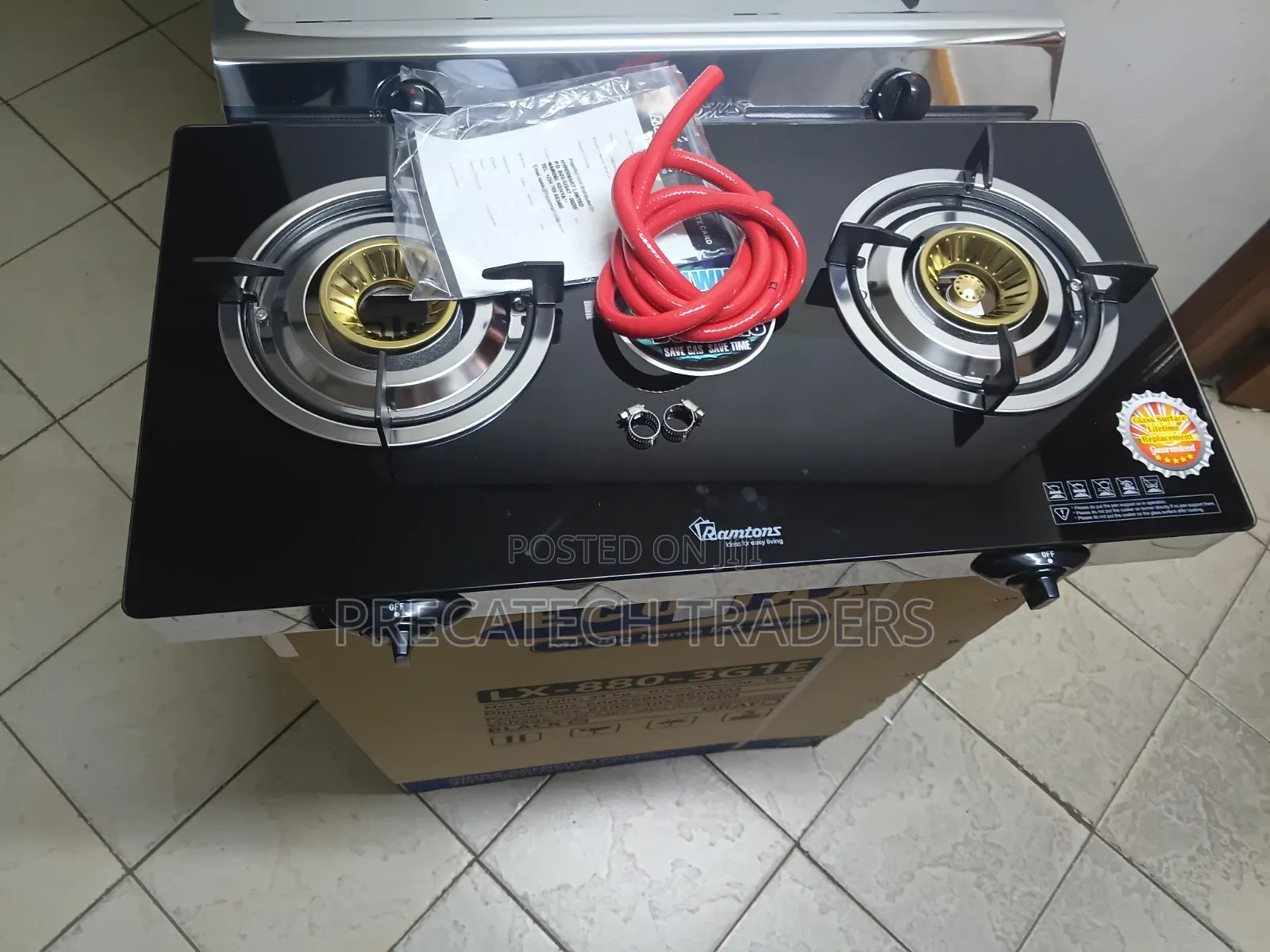 Ramtons Portable 2 Burner Gas Cooker
