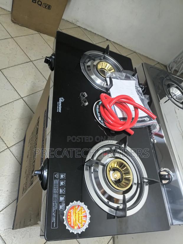 Ramtons Tempered Glass Double Burner Gas Stove