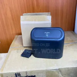 Mini Car Trash Can With Lid – Waterproof Push-Top Garbage Bin