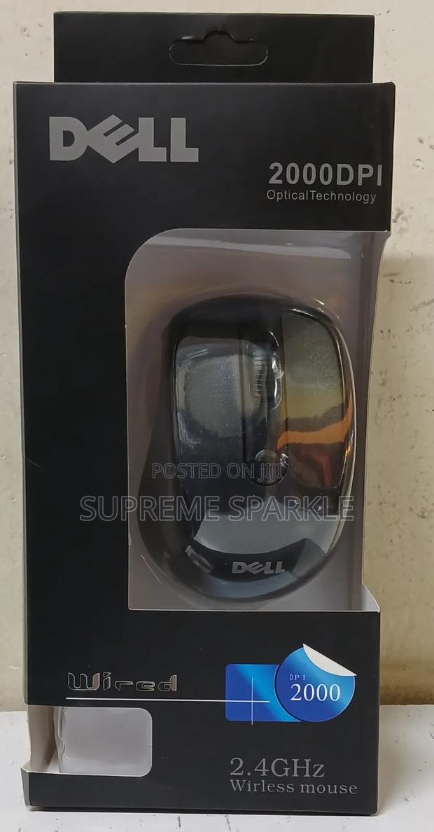 Wireless Dell 2000 DPI Optical Mouse.