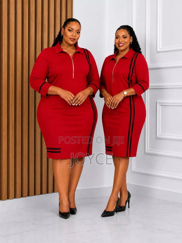 Straight Dress With a Zip - thumbnail 4