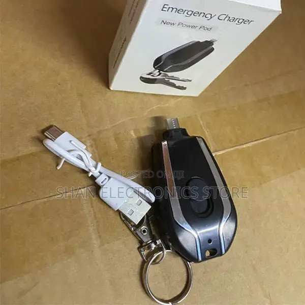 Pocket-Sized USB Type-C Mini Power Bank Designed Emergency Keychain