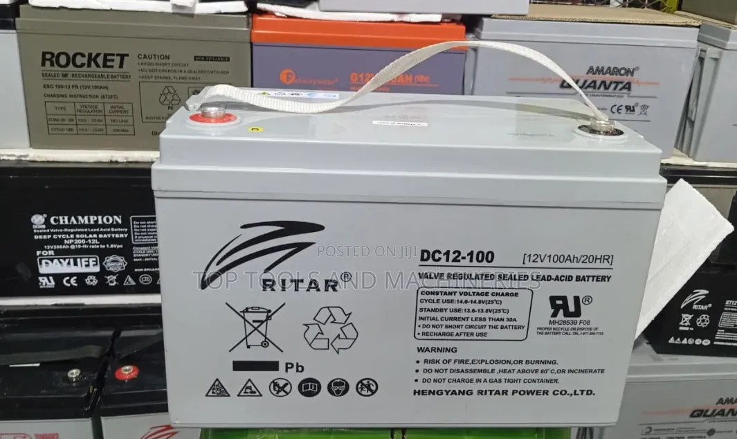 Ritar DC12-100 Valve Regulated Lead-Acid (VRLA) Battery